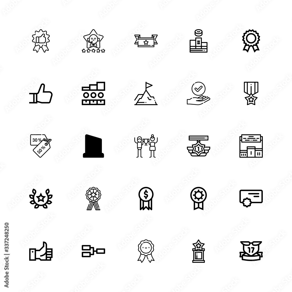 Fototapeta premium Editable 25 best icons for web and mobile