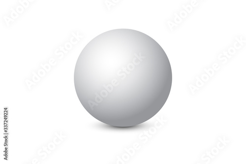Sphere isolated on white background. Vector