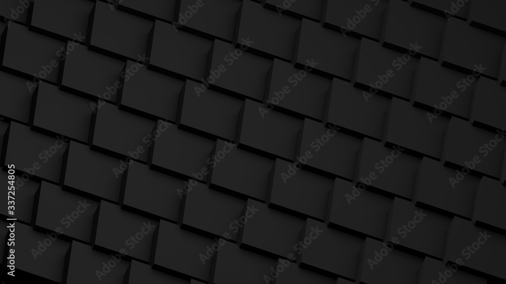 Minimalistic black 3d cubes geometric background. Modern abstract raster illustration, 3d rendering. Raster. Minimalistic black 3d cubes geometric background. Modern abstract raster illustration, 3d rendering. Raster.