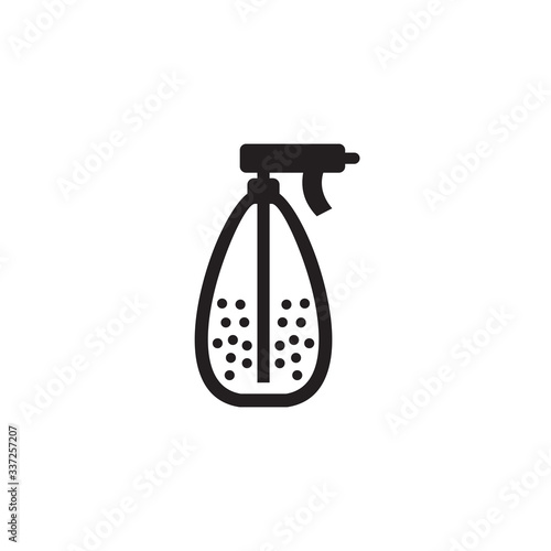Hand sprayer icon logo design template