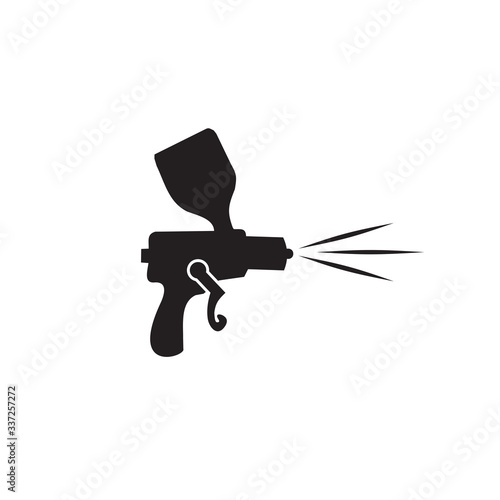 Hand sprayer icon logo design template