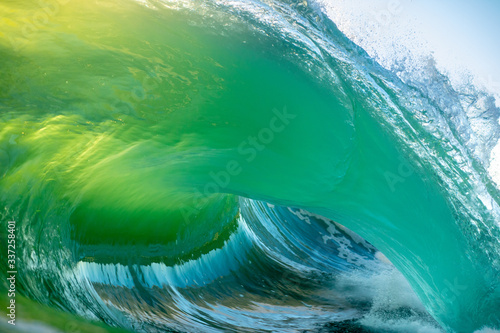 Fototapeta Naklejka Na Ścianę i Meble -  abstract green wave