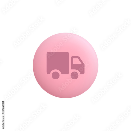 Truck -  Modern App Button