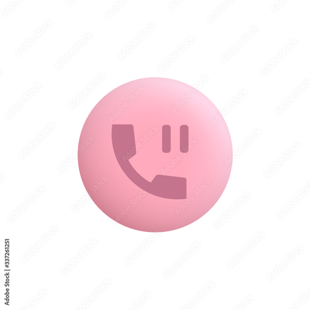 Hold Phone Call - Modern App Button Hold Phone Call - Modern App Button