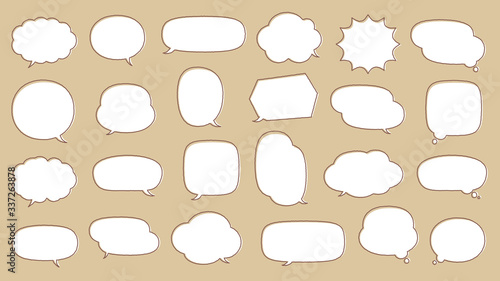 吹き出しデザインセット