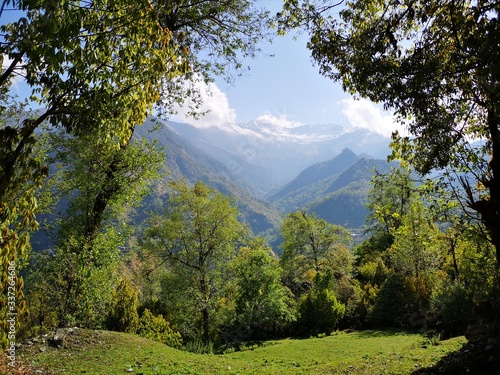Wonderful landscape of Mustang Valley, Nepal, Himalayas