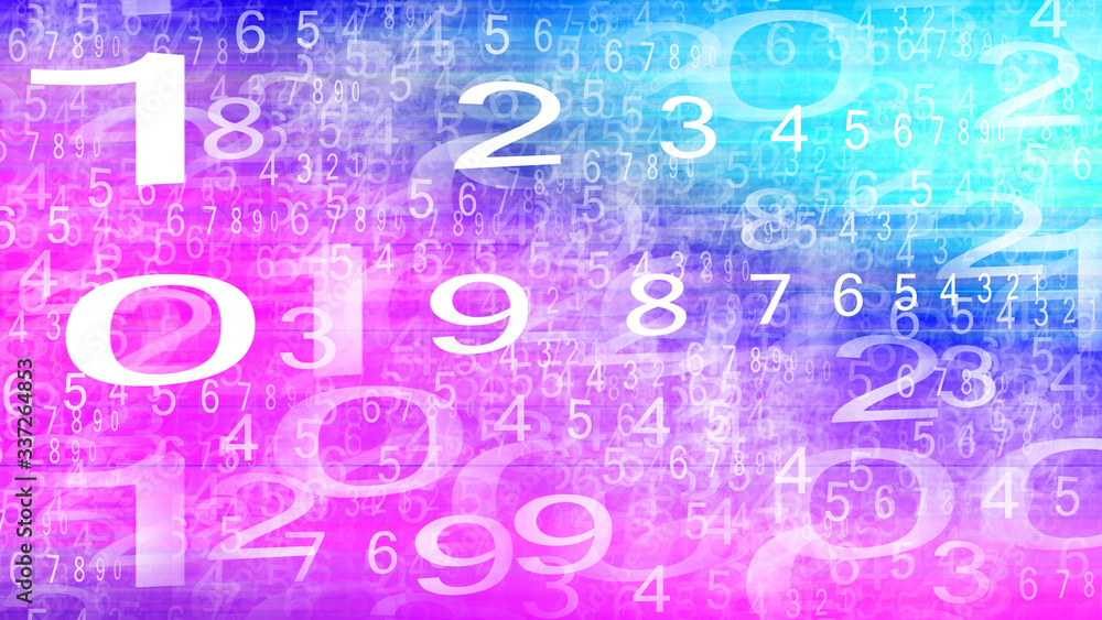 Obraz premium Numbering pattern texture background wallpaper
