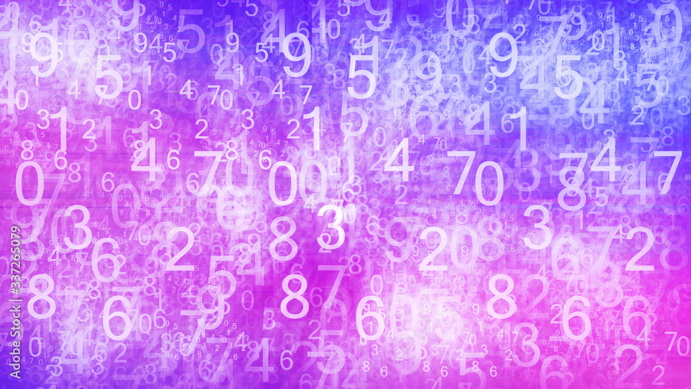 Obraz premium Numbering pattern texture background wallpaper