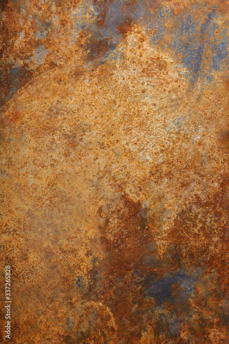 Rust on the metal as a background