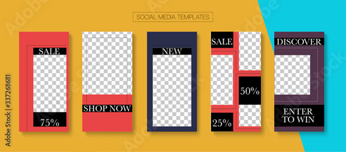 Modern Stories Vector Background.