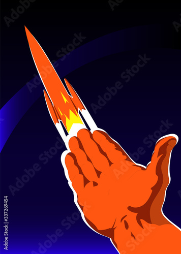 cosmonautics day vector card, space card, space