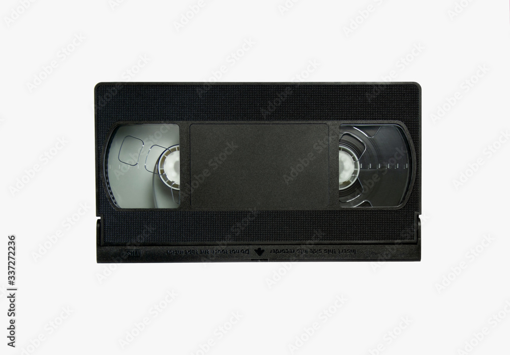 Obraz premium Video cassette on a white background.