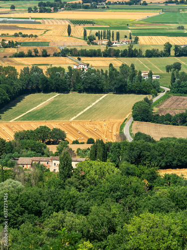 Summer landscape from Citerna, Tuscany, Italy