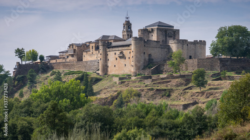 View of the castle of Puebla de Sanabria, Zamora, Spain