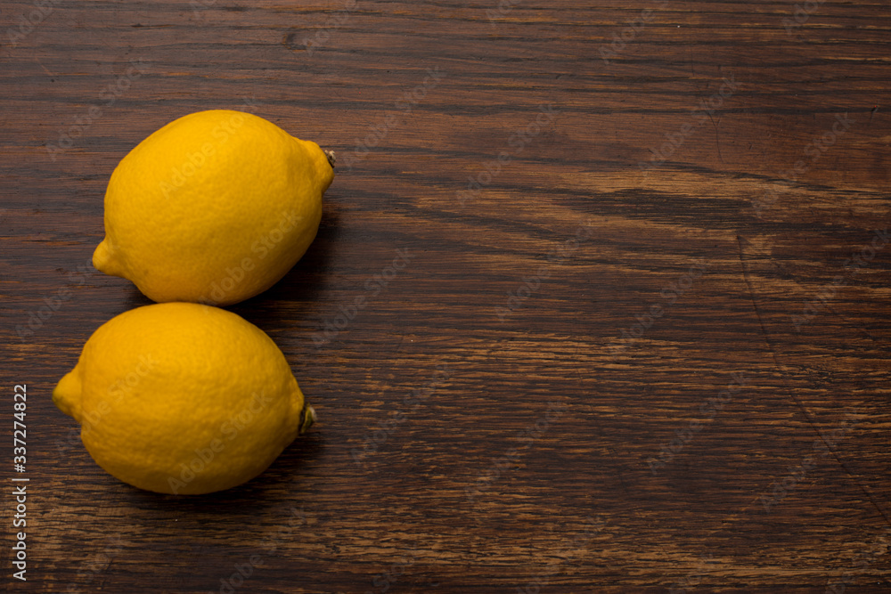 close-up of  yellow lemon