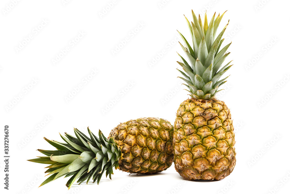 Fresh pineapple fruit isolated on a white background Fresh pineapple fruit isolated on a white background