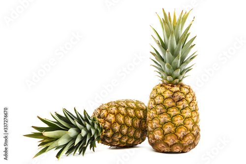 Fresh pineapple fruit isolated on a white background