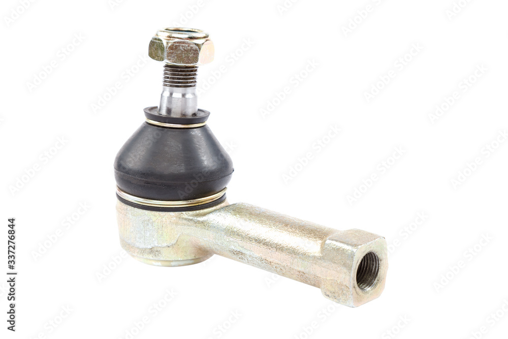 Car tie rod end isolated on a white background