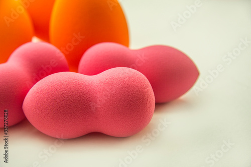 bright beauty blenders on a white background © to_go