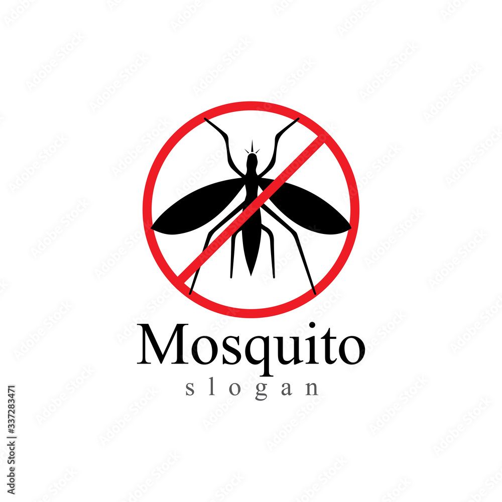 Mosquito insect animal logo vector illustration template Mosquito insect animal logo vector illustration template