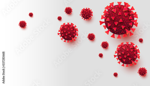 Covid-19. Global coronavirus covid19 pandemic outbreak background design. Medical health risk concept