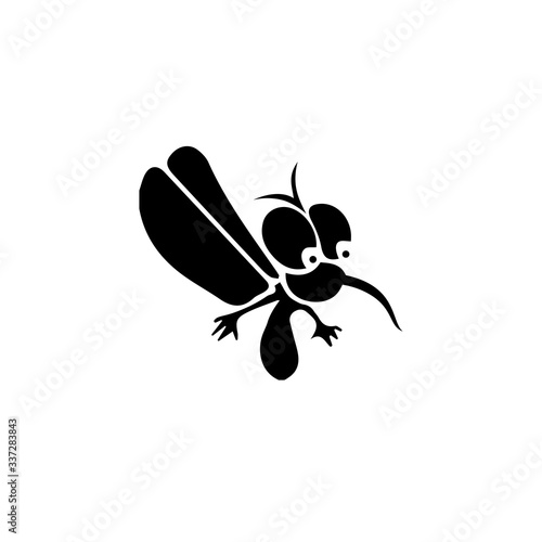 Mosquito insect animal logo vector illustration template © Ony98