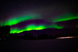 northern lights, aurora borealis in Lapland Finland
