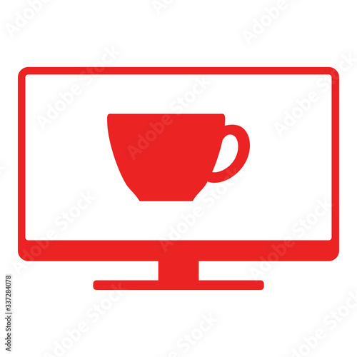 Tasse und Monitor