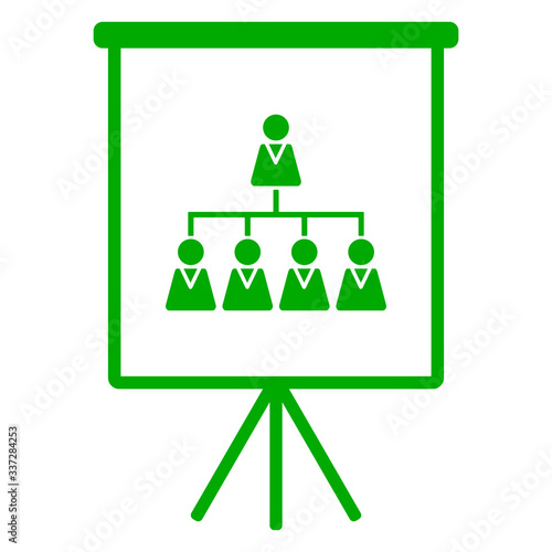 Hierarchie und Flipchart