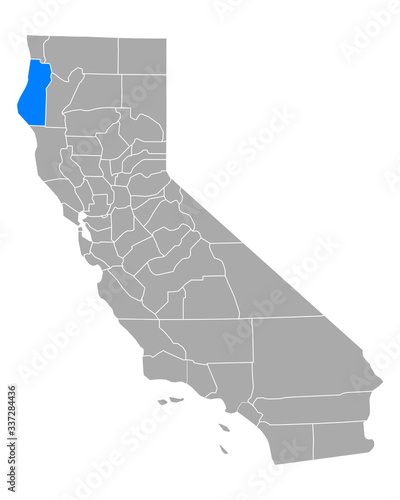 Karte von Humboldt in Kalifornien