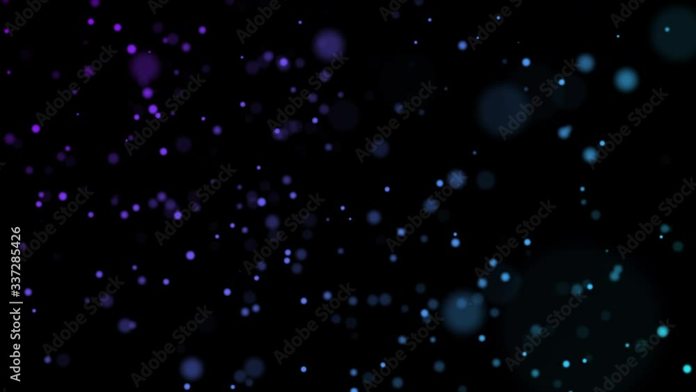 Abstract loopable defocused flying particles background Abstract loopable defocused flying particles background