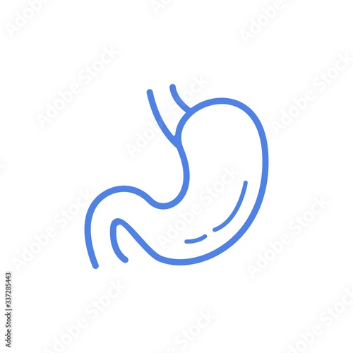 Vector stomach icon illustration on white background for web site design and mobile apps