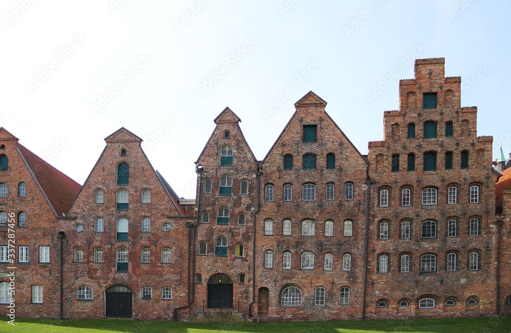 Beautiful old Salt Storehouses in the Hanseatic City of Lübeck (Luebeck) – Germany