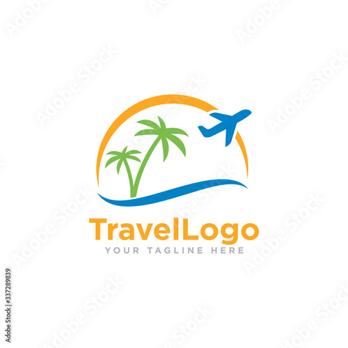 Travel Logo Design Vector Illustration