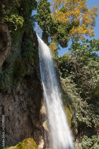 Edessa great park waterfall in Greece. photo