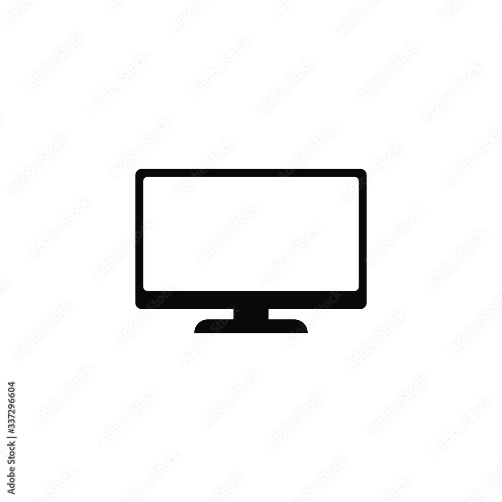 TV vector icon, monitor icon. TV vector icon, monitor icon.
