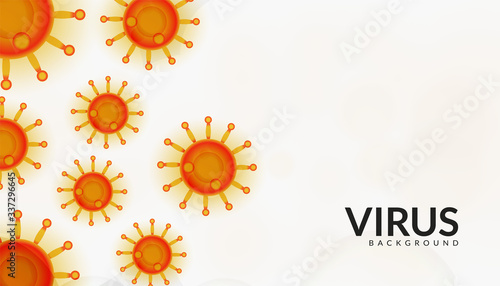 Virus infection or bacteria flu background