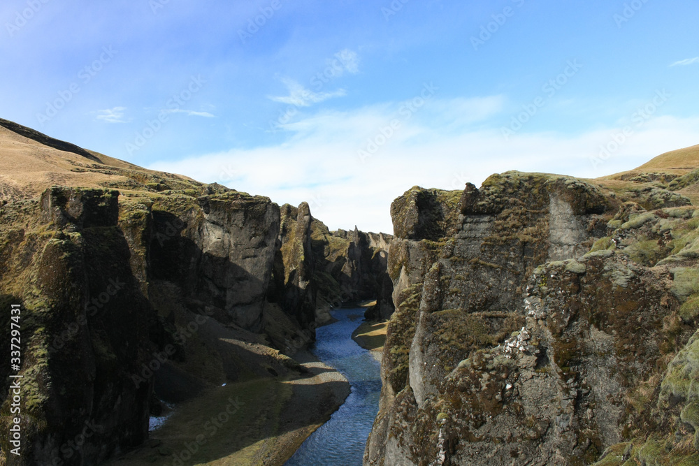 Fjaðrárgljúfur Canyon on Iceland
