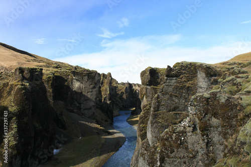 Fjaðrárgljúfur Canyon on Iceland