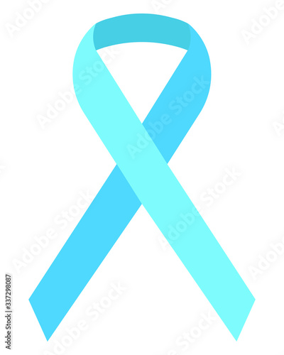 blue awareness ribbon