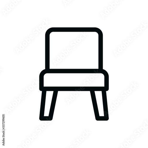 Loft chair isolated vector icon