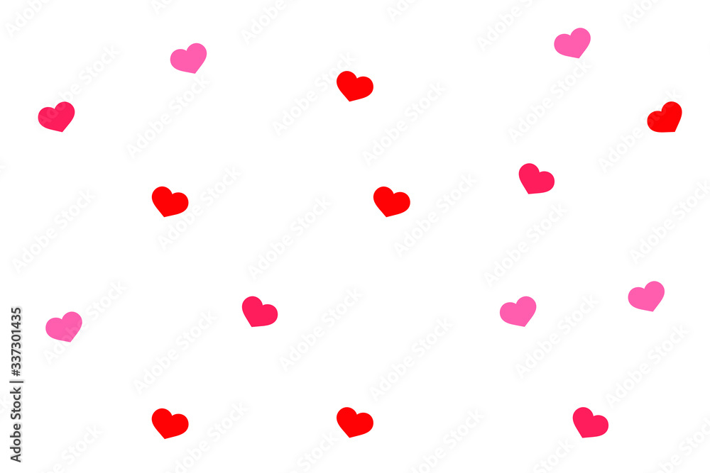 Heart background isolated on white. vector stock illustration 