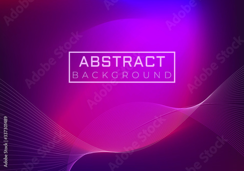 Abstract Dark Pink, Blue vector glossy cover. A vague abstract illustration with gradient waves. 