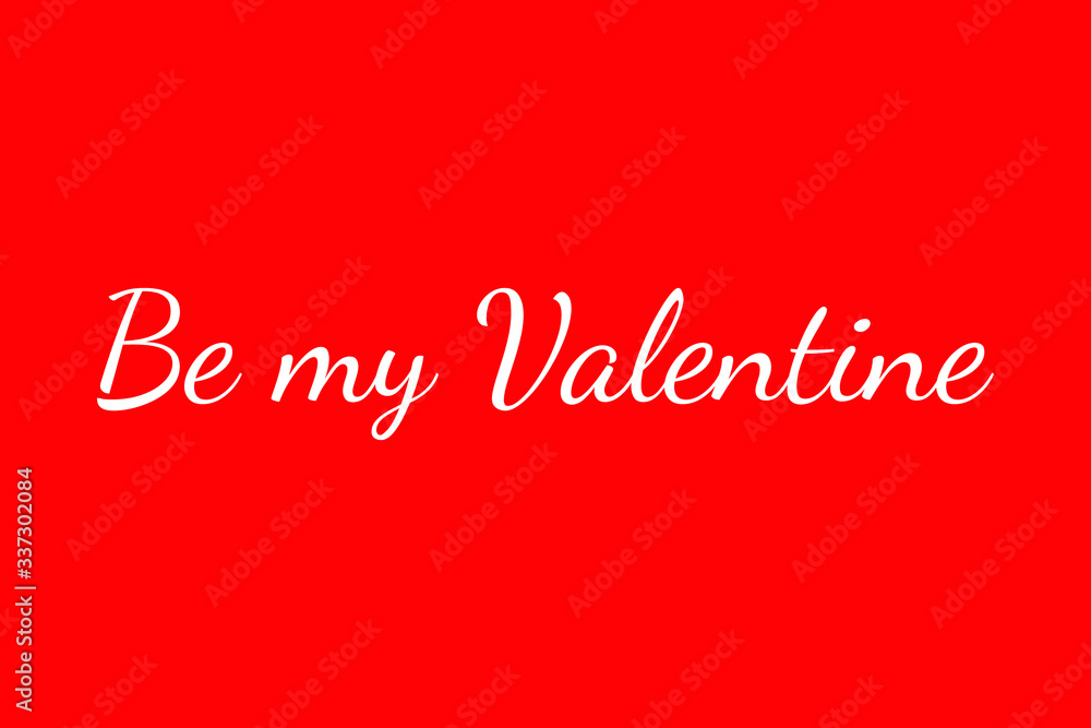 Red card (Valentine) with the text Be my valentine isolanted on white background. Vector stock illustration. Red card (Valentine) with the text Be my valentine isolanted on white background. Vector stock illustration.