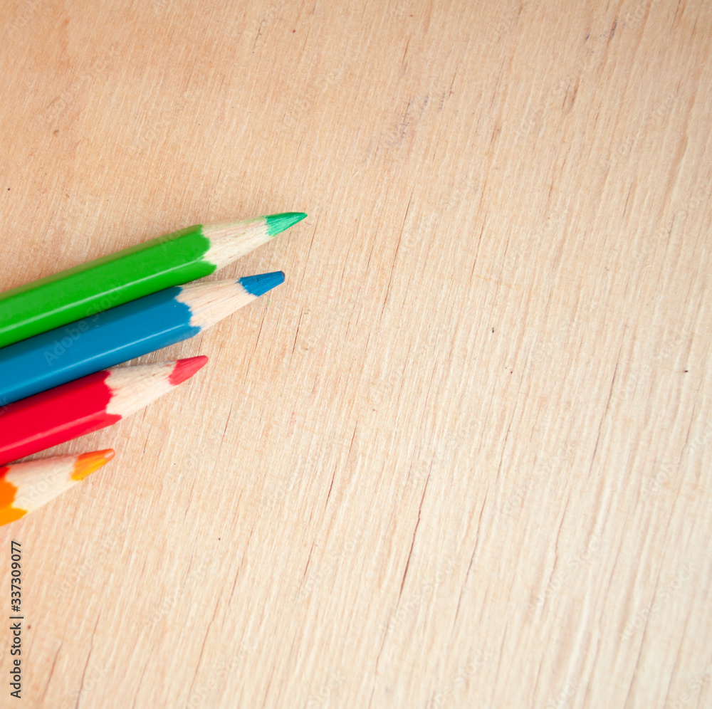 Obraz premium pencils on the table