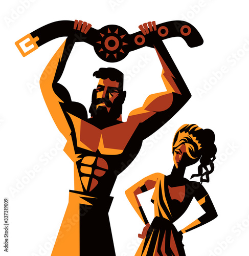 greek mytholoy hercules labours with hippolyte's belt