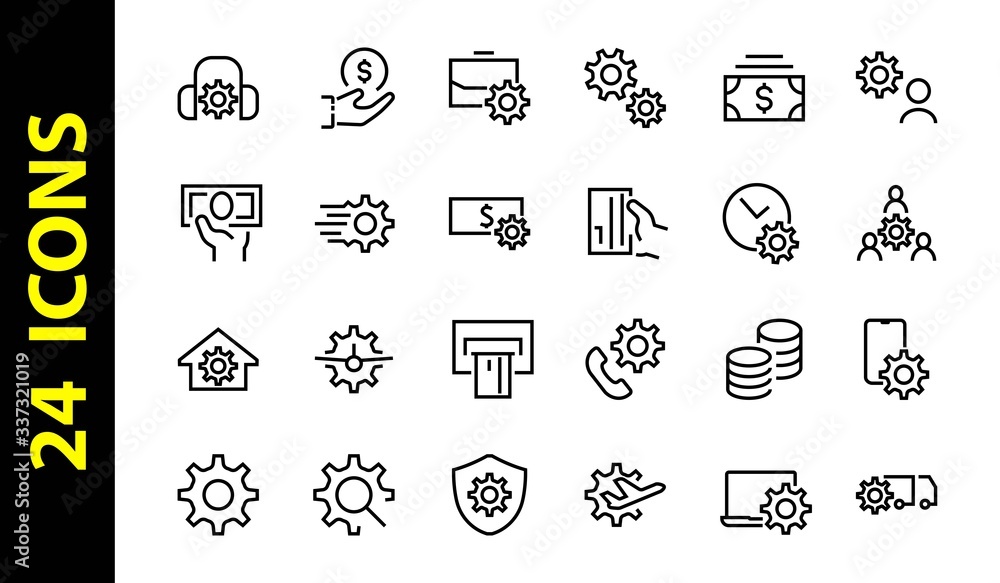 A simple set of settings and options related to Vector Line Icons. Contains icons such as set time, business, phone, and more. Editable Stroke.. 480x480 A simple set of settings and options related to Vector Line Icons. Contains icons such as set time, business, phone, and more. Editable Stroke.. 480x480
