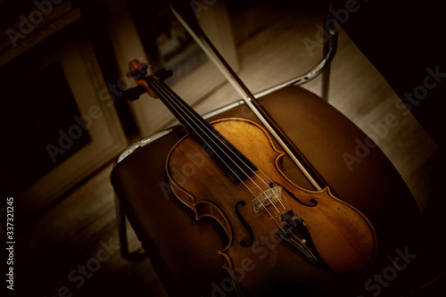  violin on the chair