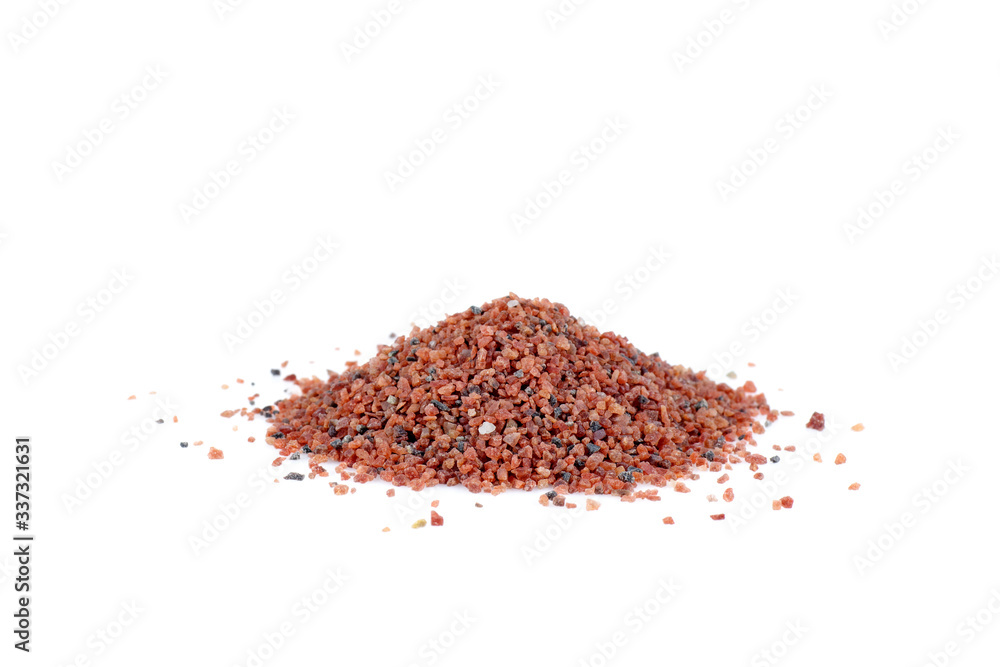 Himalayan black salt isolated on white Himalayan black salt isolated on white