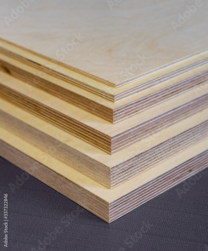 plywood boards on the furniture industry